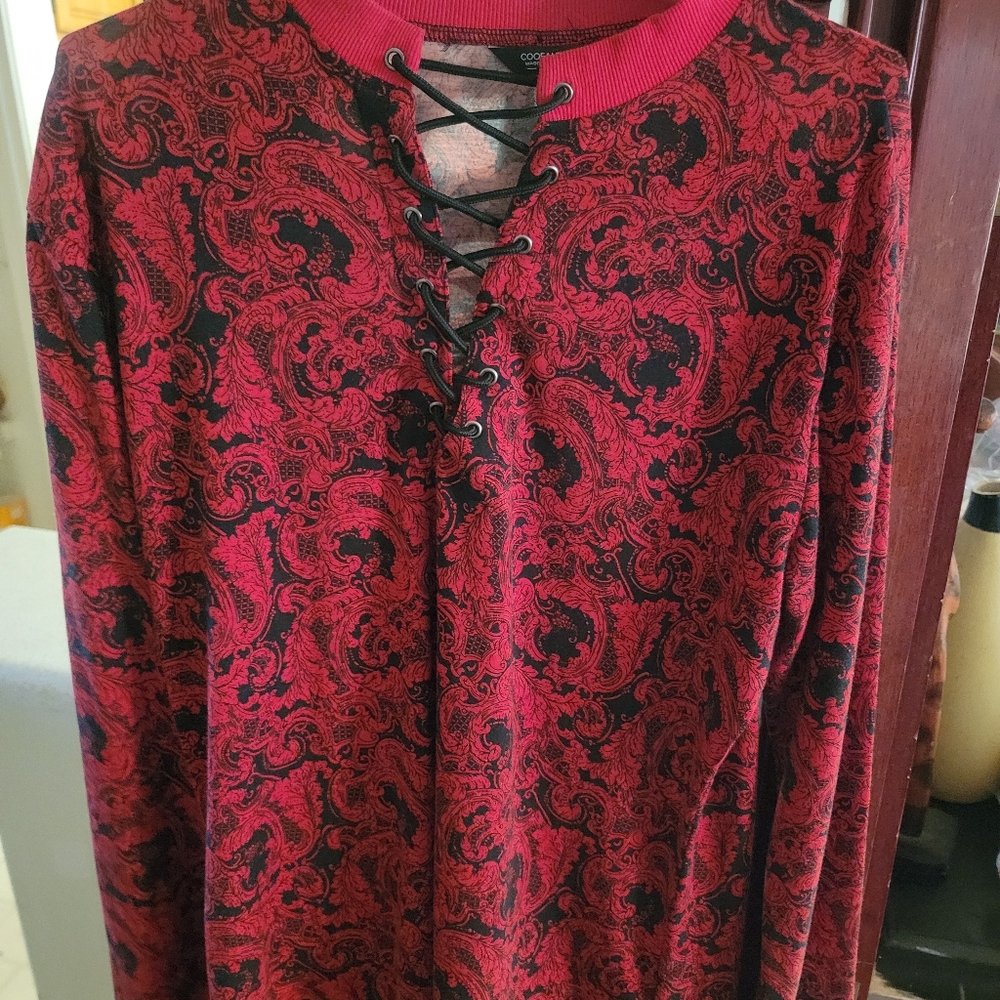 Coofandy Laced Long sleeve shirt